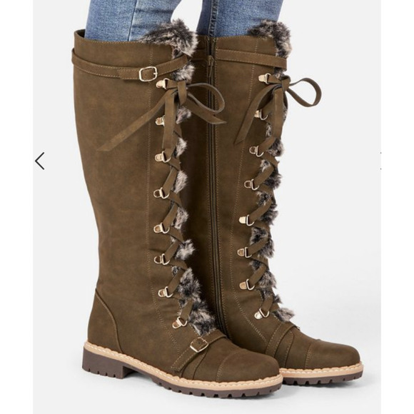 JustFab Jylan Faux Fur Boot - Picture 9 of 9